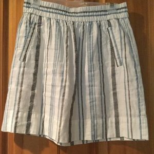 Stripped linen The Loft skirt